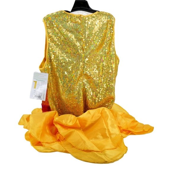Sesame Street Womens Big Bird Costume Yellow Red Sequin Plus XL 18/20 New - Picture 2 of 6